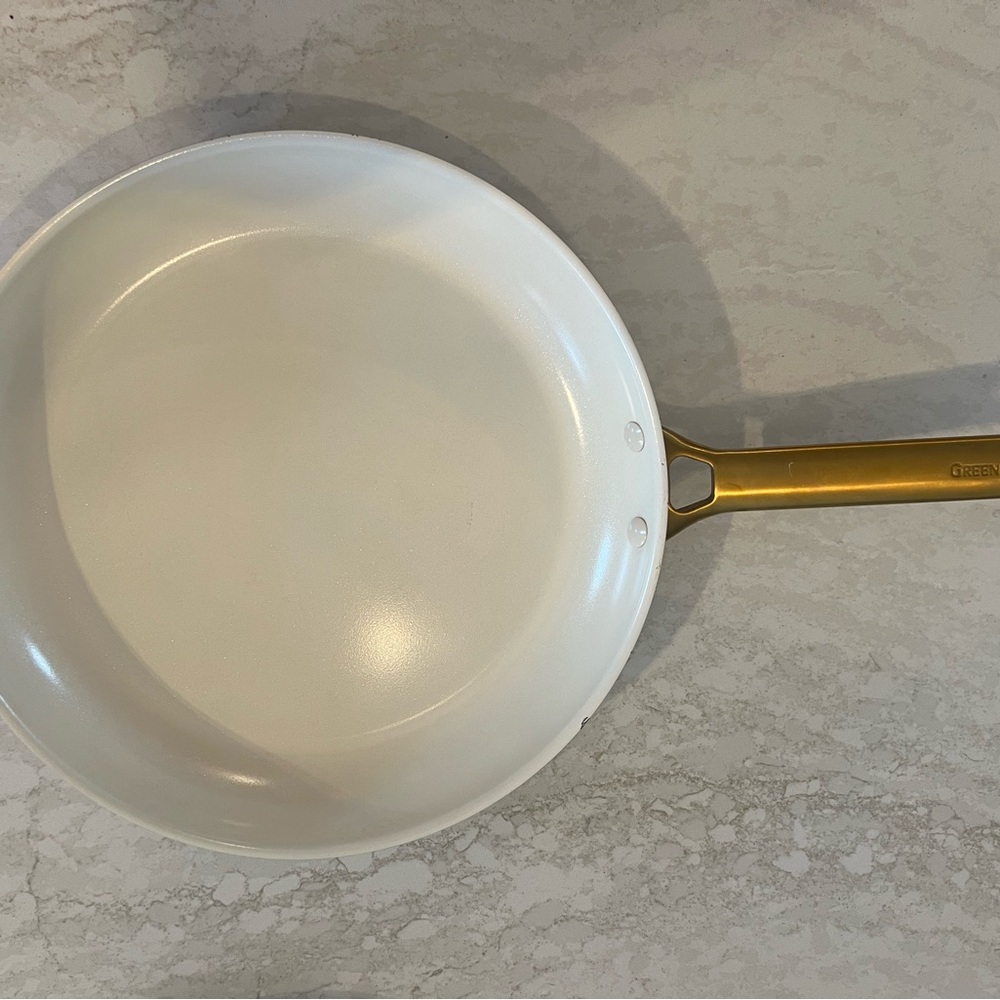 GreenPan Non-Toxic Large Frying Pan with Gold Handle